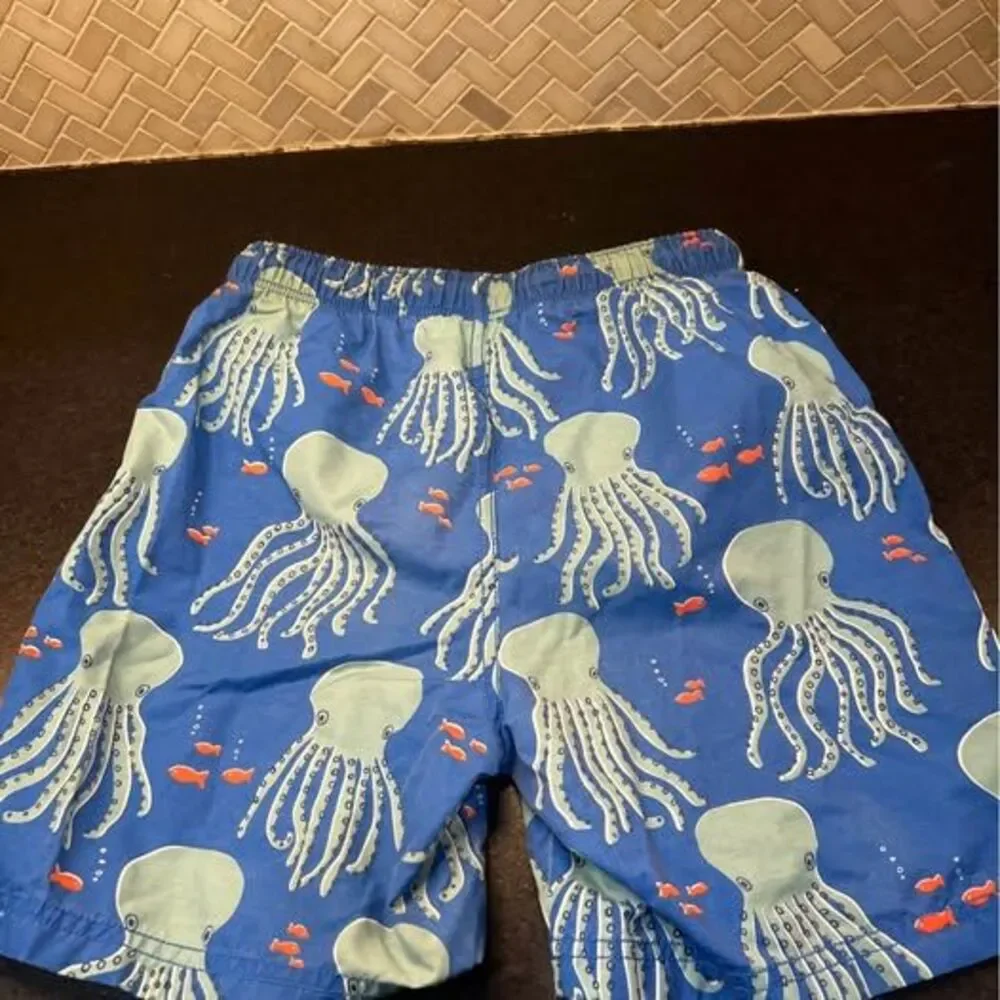 Mini Boden Octopus Swim Trunks